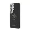 Guess PU 4G Resin Metal Logo tok Samsung Galaxy S26 Ultra készülékhez, fekete