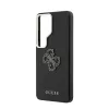 Guess PU 4G Resin Metal Logo tok Samsung Galaxy S26 Ultra készülékhez, fekete