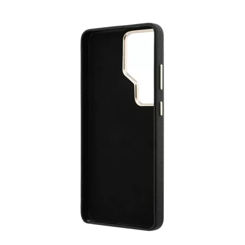 Guess PU 4G Resin Metal Logo tok Samsung Galaxy S26 Ultra készülékhez, fekete