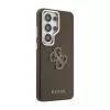 Guess PU 4G Resin Metal Logo tok Samsung Galaxy S26 Ultra készülékhez barna
