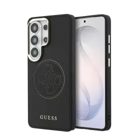   Guess PU Perforated 4G Logo mágneses tok Samsung Galaxy S26 Ultra készülékhez fekete
