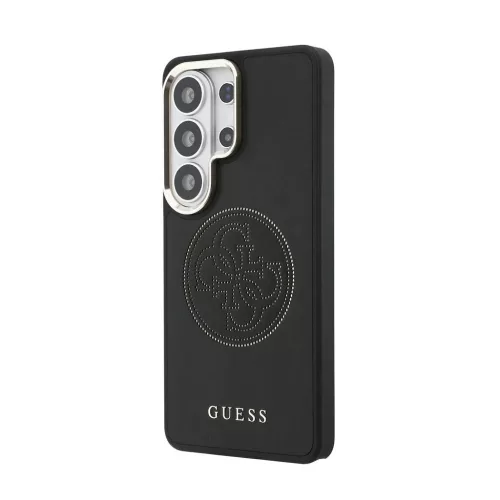 Guess PU Perforated 4G Logo mágneses tok Samsung Galaxy S26 Ultra készülékhez fekete