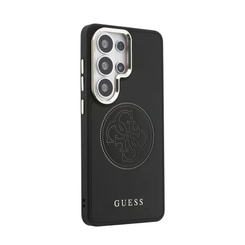 Guess PU Perforated 4G Logo mágneses tok Samsung Galaxy S26 Ultra készülékhez fekete