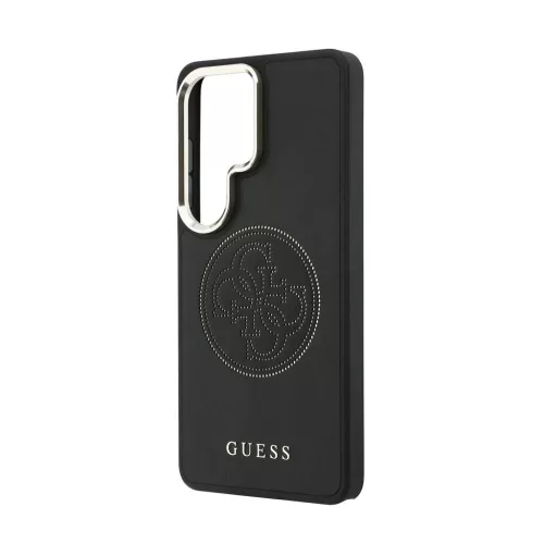 Guess PU Perforated 4G Logo mágneses tok Samsung Galaxy S26 Ultra készülékhez fekete