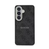 Guess műbőr 4G aranykeretes mágneses tok Samsung Galaxy S26+ készülékhez fekete