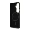 Guess műbőr 4G aranykeretes mágneses tok Samsung Galaxy S26+ készülékhez fekete
