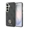 Guess PU bőr 4G Strass Logo arany keretes mágneses tok Samsung Galaxy S26 készülékhez, fekete