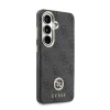 Guess PU bőr 4G Strass Logo arany keretes mágneses tok Samsung Galaxy S26 készülékhez, fekete