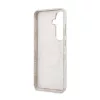 Guess PU-bőr 4G Strass Logo arany keretes mágneses tok Samsung Galaxy S26 készülékhez rózsaszín