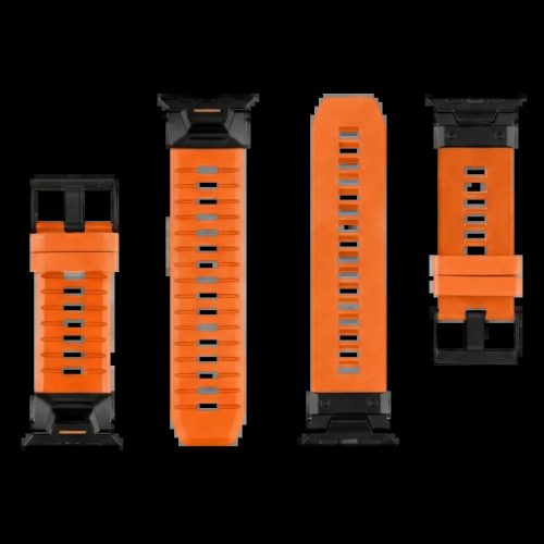 Tactical Tough Band szíj Apple Watch Ultra készülékhez biztonsági narancs/fekete