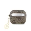 Guess 4G PU Charm Case tok AirPods 3 készülékhez barna