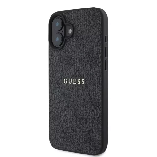 Guess PU 4G Classic Logo MagSafe tok iPhone 16 Plus készülékhez fekete