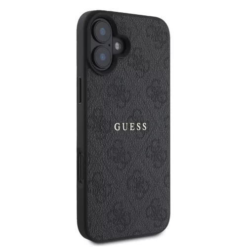 Guess PU 4G Classic Logo MagSafe tok iPhone 16 Plus készülékhez fekete