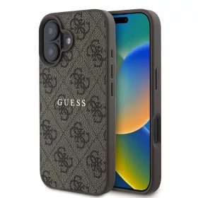   Guess PU 4G Classic Logo MagSafe tok iPhone 16 Plus készülékhez barna