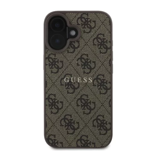 Guess PU 4G Classic Logo MagSafe tok iPhone 16 Plus készülékhez barna