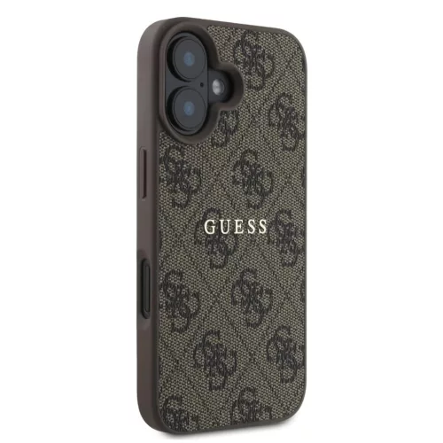 Guess PU 4G Classic Logo MagSafe tok iPhone 16 Plus készülékhez barna