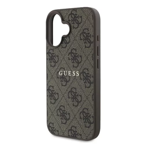Guess PU 4G Classic Logo MagSafe tok iPhone 16 Plus készülékhez barna