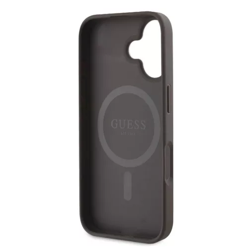 Guess PU 4G Classic Logo MagSafe tok iPhone 16 Plus készülékhez barna