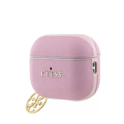 Guess Saffiano 4G Charm tok AirPods Pro 2 készülékhez, rózsaszín