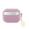 Guess Saffiano 4G Charm tok AirPods Pro 2 készülékhez, rózsaszín