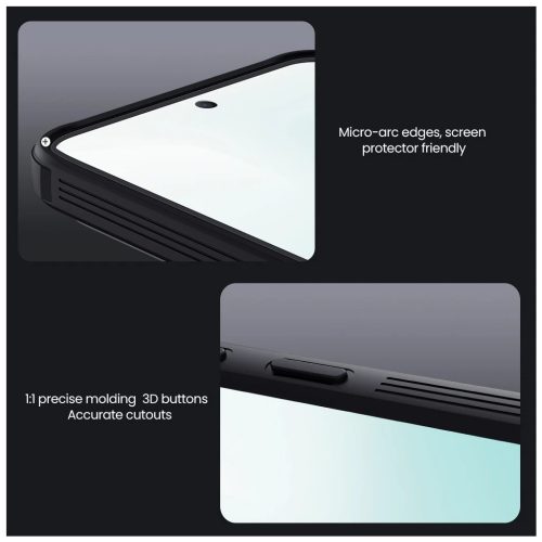 Nillkin CamShield PRO keménytok Samsung Galaxy A37 készülékhez, fekete