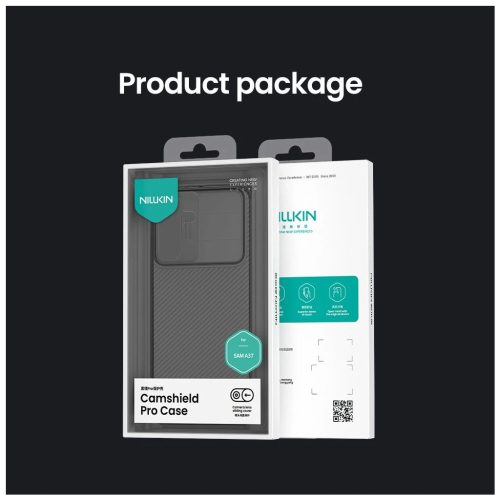 Nillkin CamShield PRO átlátszó kemény tok Samsung Galaxy A37 készülékhez fekete