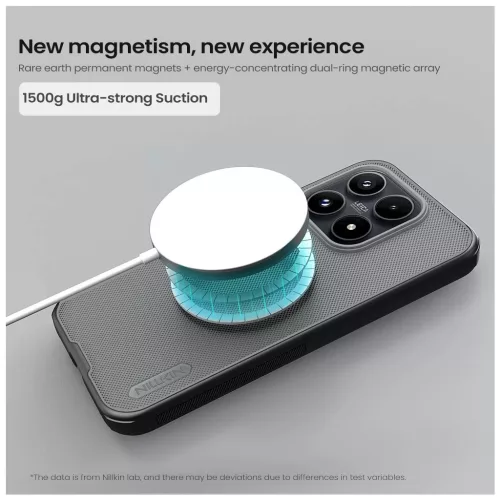 Nillkin Super Frosted PRO mágneses hátlap tok Xiaomi 17 készülékhez átlátszó fekete