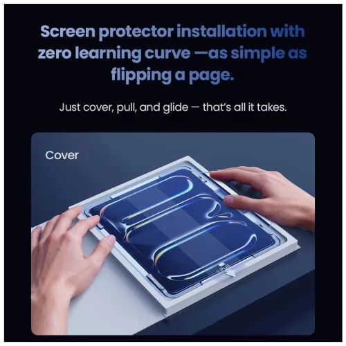 Nillkin edzett üvegfólia 0.4mm H+ iPad Air 13 és iPad Pro 13 (2024/2025) készülékhez applikátorral