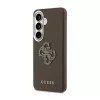 Guess PU 4G gyanta- és fém logós tok Samsung Galaxy S26+ készülékhez barna