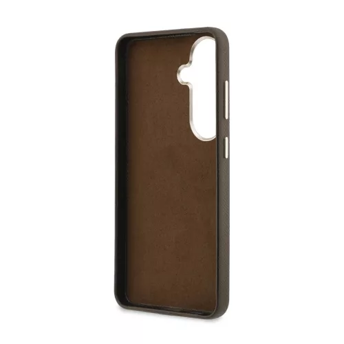 Guess PU 4G gyanta- és fém logós tok Samsung Galaxy S26+ készülékhez barna