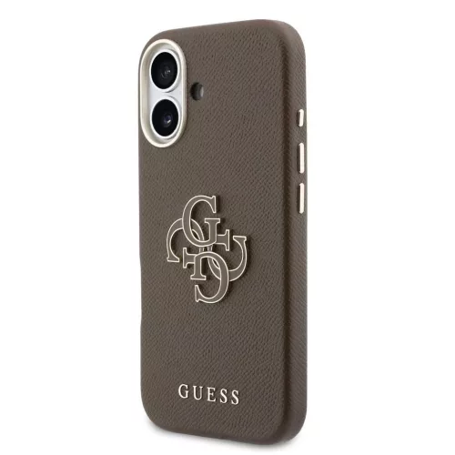 Guess PU Resin Logo tok iPhone 17 készülékhez barna