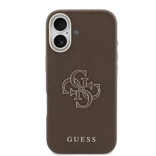 Guess PU Resin Logo tok iPhone 17 készülékhez barna