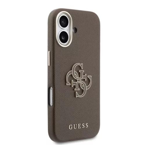 Guess PU Resin Logo tok iPhone 17 készülékhez barna