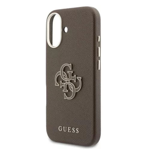 Guess PU Resin Logo tok iPhone 17 készülékhez barna