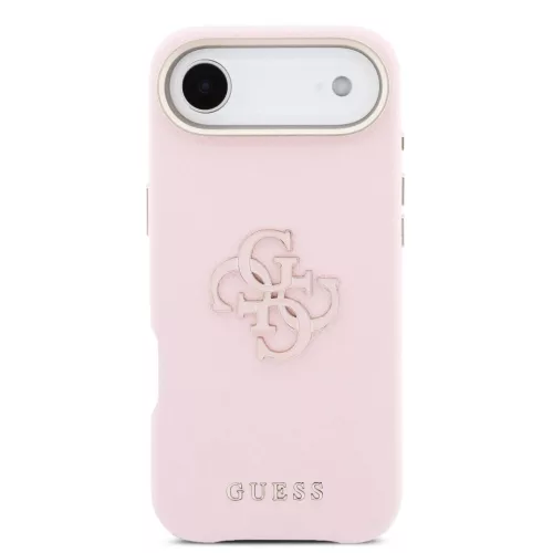 Guess PU Resin Logo tok iPhone Air készülékhez rózsaszín