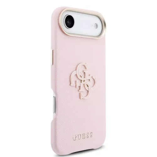 Guess PU Resin Logo tok iPhone Air készülékhez rózsaszín