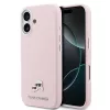Karl Lagerfeld PU Karl and Choupette Heads Pins MagSafe tok iPhone 17 készülékhez rózsaszín