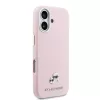 Karl Lagerfeld PU Karl and Choupette Heads Pins MagSafe tok iPhone 17 készülékhez rózsaszín