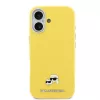 Karl Lagerfeld PU Karl and Choupette Heads Pins MagSafe tok iPhone 17 készülékhez sárga