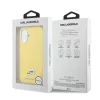 Karl Lagerfeld PU Karl and Choupette Heads Pins MagSafe tok iPhone 17 készülékhez sárga