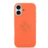 Guess PU Resin Logo tok iPhone 17 készülékhez narancssárga