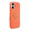 Guess PU Resin Logo tok iPhone 17 készülékhez narancssárga