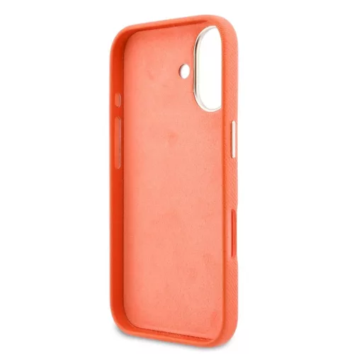 Guess PU Resin Logo tok iPhone 17 készülékhez narancssárga