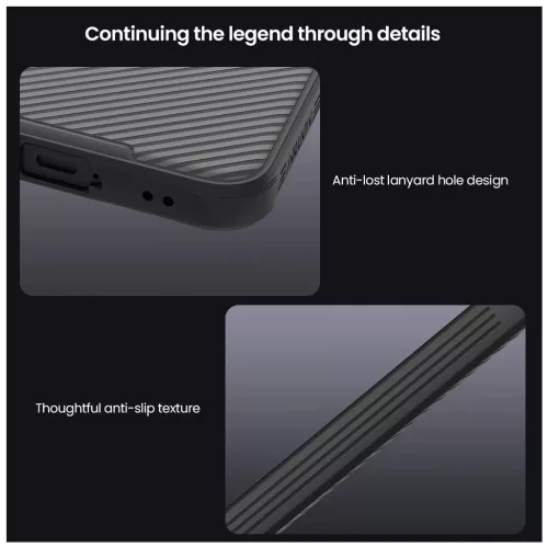 Nillkin CamShield PRO keménytok Samsung Galaxy A57 készülékhez átlátszó fekete