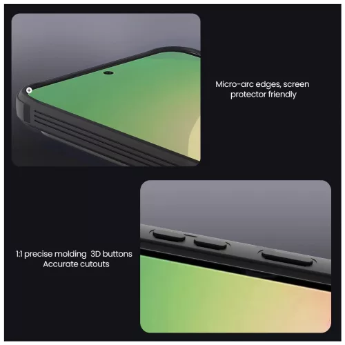 Nillkin CamShield PRO keménytok Samsung Galaxy A57 készülékhez átlátszó fekete