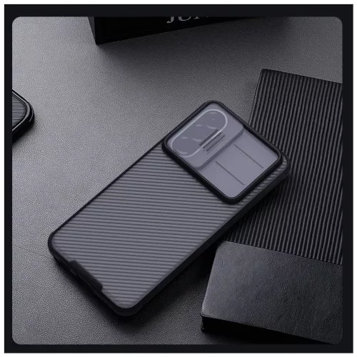 Nillkin CamShield PRO keménytok Samsung Galaxy A57 készülékhez átlátszó fekete