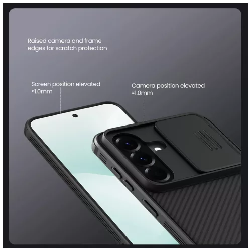 Nillkin CamShield PRO keménytok Samsung Galaxy A57 készülékhez fekete