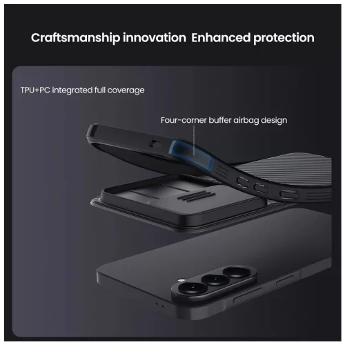 Nillkin CamShield PRO keménytok Samsung Galaxy A57 készülékhez fekete