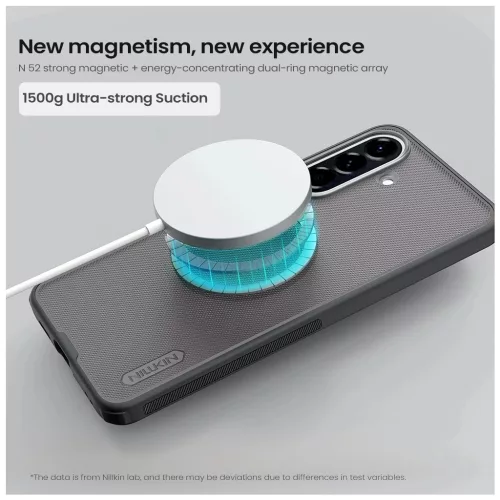 Nillkin Super Frosted PRO mágneses hátlap tok Samsung Galaxy A57 készülékhez átlátszó fekete