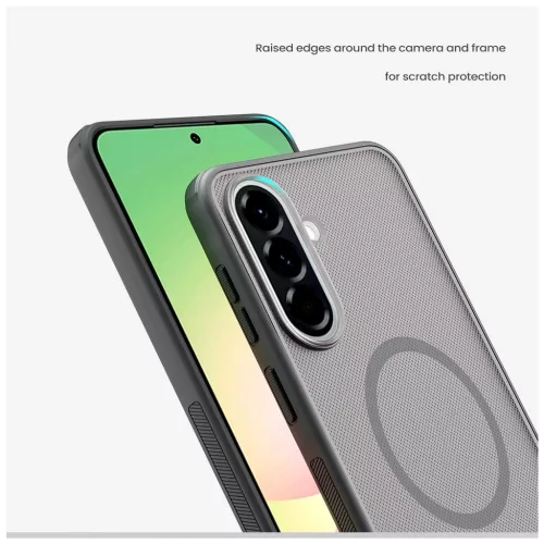 Nillkin Super Frosted PRO mágneses hátlap tok Samsung Galaxy A57 készülékhez átlátszó fekete